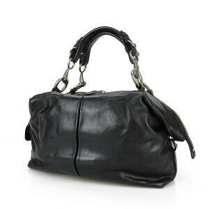 Gucci Black Leather Horsebit Handbag